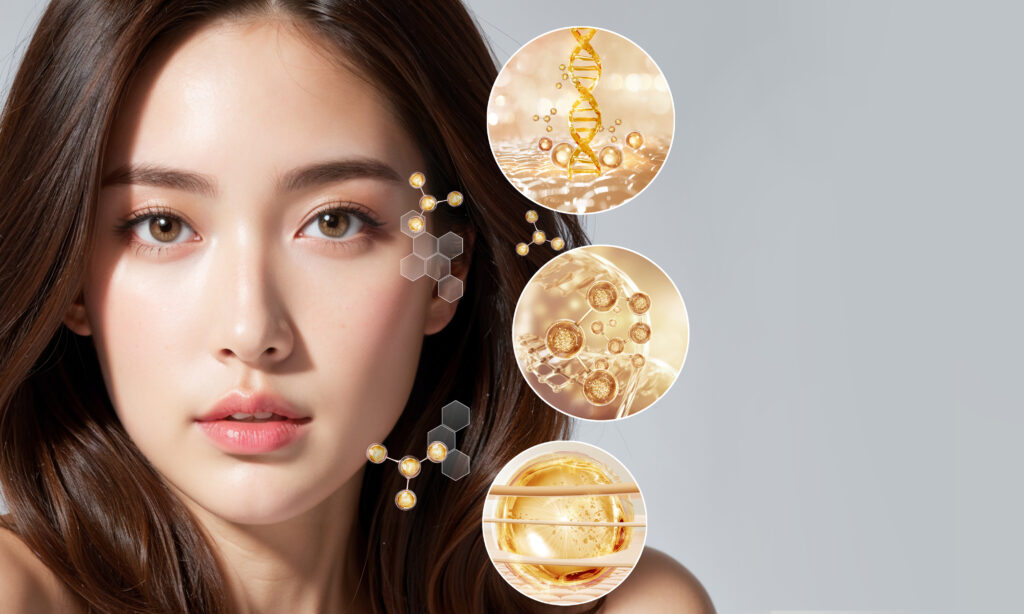 Hình 1: Cấu trúc da chứa collagen – yếu tố quyết định độ đàn hồi và săn chắc.